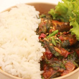 ข้าวกะเพรา ปลากระป๋อง