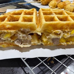 วาฟเฟิลเผือก