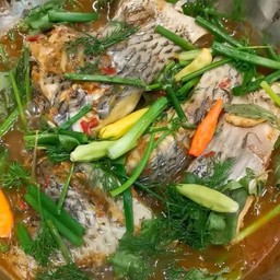 ปลานิลหมกหม้อ