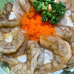 ข้าวหน้ากุ้งดองมหาอุตม์
