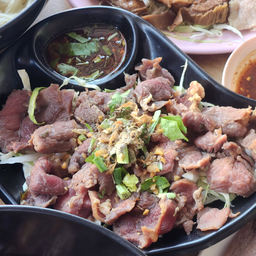 ลวกจิ้มเนื้อสด+เนื้อตุ่๋น