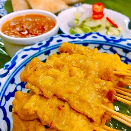 หมูสะเต๊ะ 10 ไม้