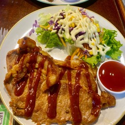 สเต็กเนื้อโคขุน บาร์บีคิว