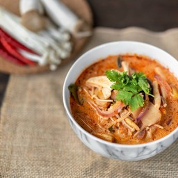 ต้มยำเห็ดรวม Tom-Yum mixed mushrooms