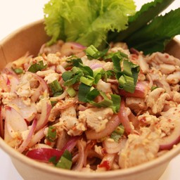 ข้าวราด ลาบไก่