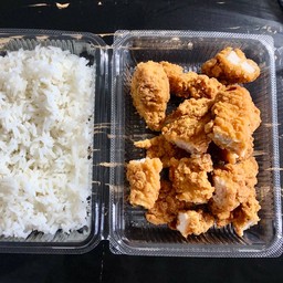 ชุดใหญ่สันในไก่ทอดเขย่าผงสุดคุ้ม+ข้าว
