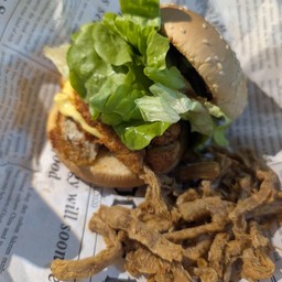 เบอร์เกอร์์ไก่กรอบ