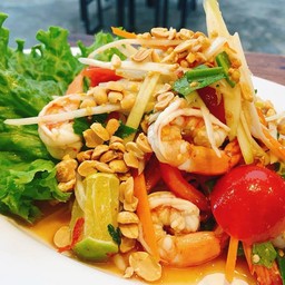 ตำกุ้งสด