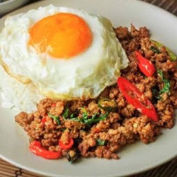 ข้าวกระเพราหมูสับ