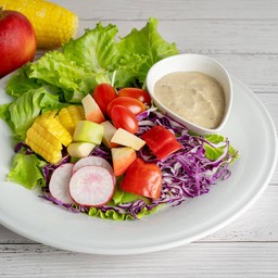 สลัดผักรวม mixed veggies salad