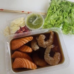 ดองผสมจัมโบ้ (กุ้งดองแซลมอนดอง)