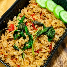 [คลุกข้าว] ข้าวคลุกกะเพรา ท้ายครัว (เลือกได้)