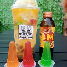 HAPPY CHAปักธงชัย-ชาไข่มุก15 บาท