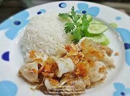 ปลาหมึกทอดกระเทียม