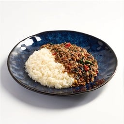 ข้าวกะเพราเนื้อออสเตรเลียนวากิว