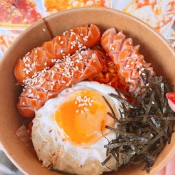 มาม่า SAMYANG ไส้กรอก ไข่ดาว