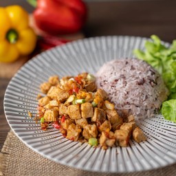 เต้าหู้คั่วพริกเกลือ salt and chilli tofu