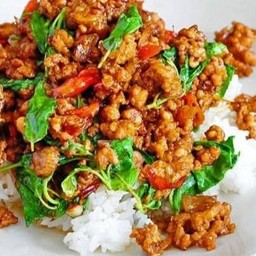 ข้าวกระเพราหมูสับ