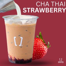 ชาไทยสตอเบอรี่เย็น