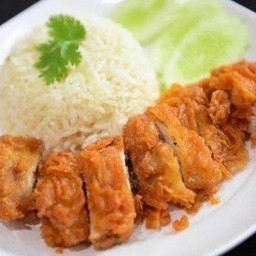 ข้าวมันไก่ทอด