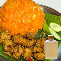 [LM] โปรโมชั่น SET 1 - ชุดข้าวกะเพราไก่กรอบ ไข่ข้น + บ๊วยเลมอน