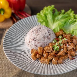 เทมเป้คั่วพริกเกลือ salt and chilli tempeh