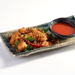 คอหมูคั่วพริกเกลือ