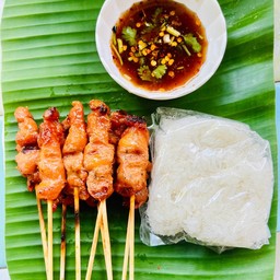 ชุดไก่ปิ้ง 7 ไม้+ ข้าวเหนียว 1 ถุง