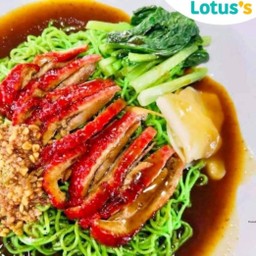 บะหมี่เป็ดย่าง:ไก่ย่าง:เนื้อแดง (ข้าวหน้าเป็ดย่างสุลต่าน)