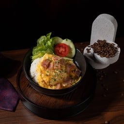 ข้าวไข่ข้นแฮมไก่