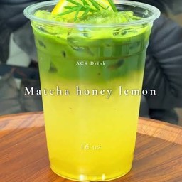 มัทฉะน้ำผึ้งมะนาวเย็น