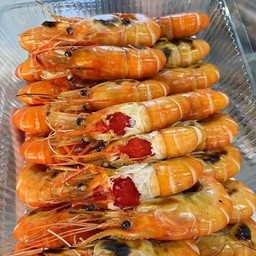 กุ้งหัวมันแก้วปนไข่ถือศีล ครึ่งโล (แบบน็อค)