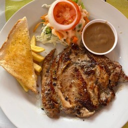 สเต็กอกไก่พริกไทดำ