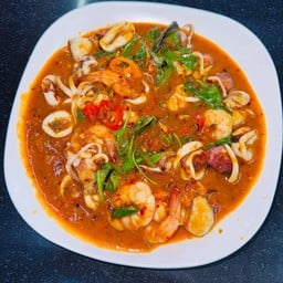 กุ้ง-ปลาหมึกผัดพริกเผา