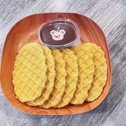 วาฟเฟิลกรอบ นูเทลล่าดิ๊ฟ