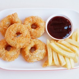 กุ้งโดนัท+เฟรนฟรายส์