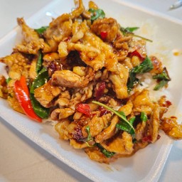 หมูเน้นๆ กับเยอะกว่าข้าว5555