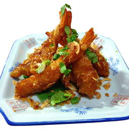 กุ้งทอดราดซอสมะขาม