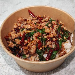 ข้าวกระเพราหมูสับ