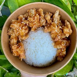 ข้าวไก่กรอบเกาหลี