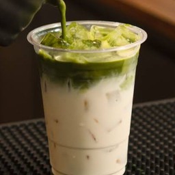 นมสดมัทฉะเย็น