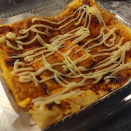 โรตีไข่-ไก่หยอง พริกเผา มายองเนส