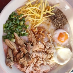 โจ๊กไก่+ไข่+ตับไก่