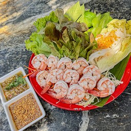 เมี่ยงกุ้งลวก