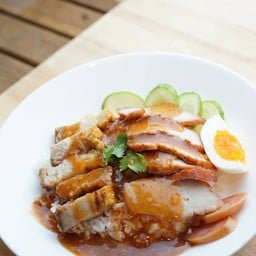 ข้าวหมูแดง 50 ปี บางคูวัด