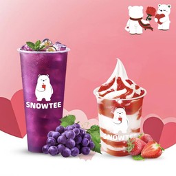 องุ่นรักสตรอว์เบอร์รี  (ชาองุ่นโบโบ้+ สตอเบอีร่ ซันเดย์)