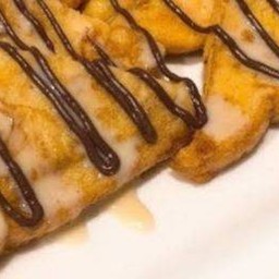 ขนมปังชุบไข่..หน้าช็อกโกแลต