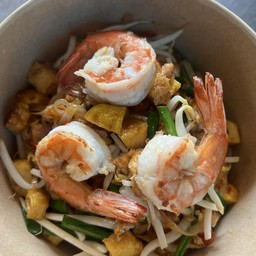 ผัดไทยกุ้งสด