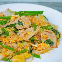 สุกี้แห้ง หมู