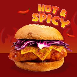 Hot & Spicy Korean Chicken Burger